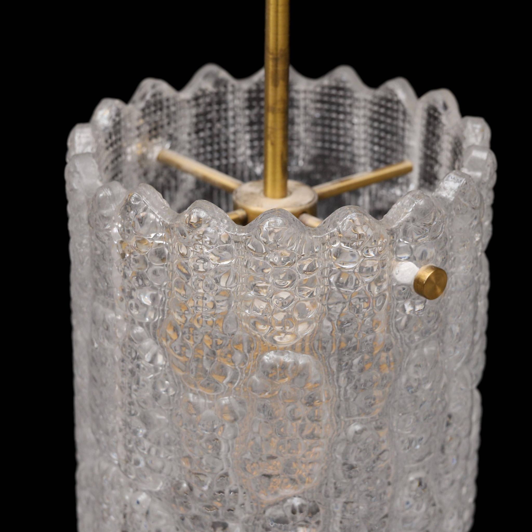 Glass pendant by Carl Fagerlund for Orrefors, Sweden, 1960s