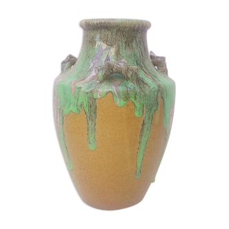 Sandstone vase Puisaye Alfred Lebret art deco