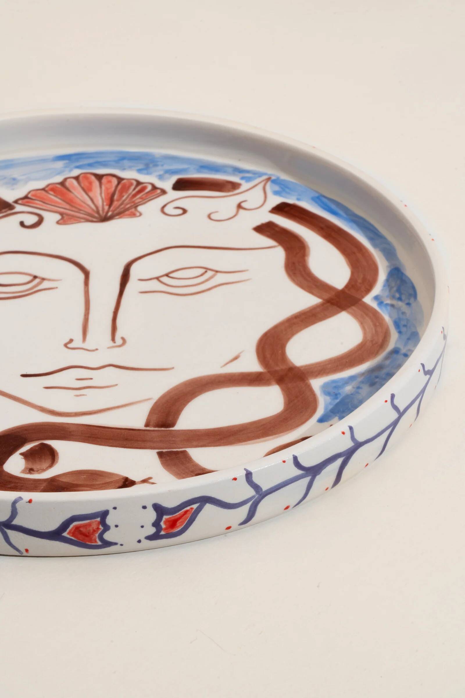 Méduse - plat en céramique