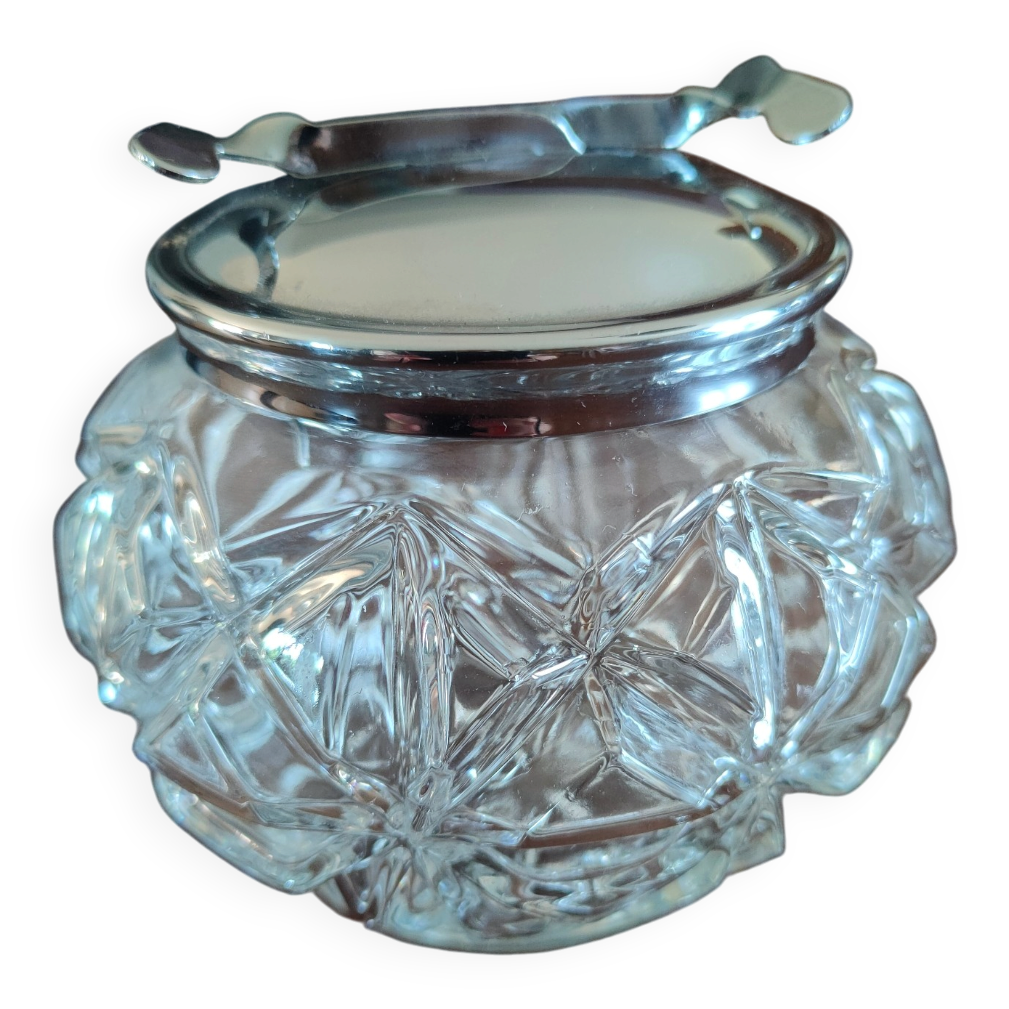 Sugar bowl with tongs
