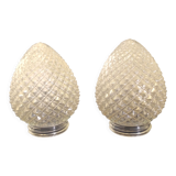 Globes for art deco wall lamp