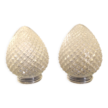 Globes for art deco wall lamp