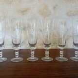 Set of 6 champagne flutes