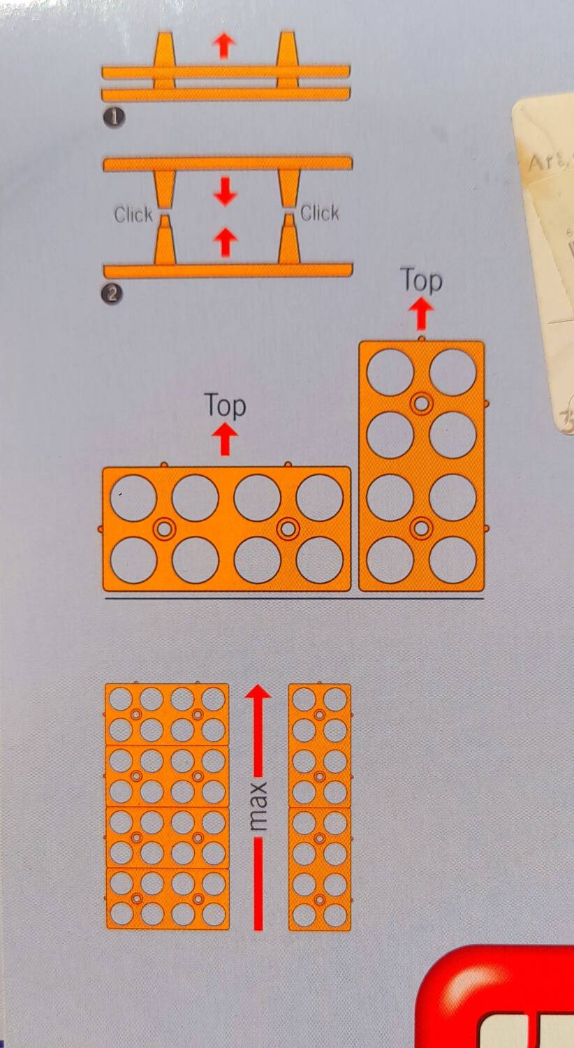 Bottle rack Curver space age 70s
