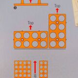 Bottle rack Curver space age 70s