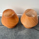 Pair of blown glass bedside lamps, Murano style, 1980s