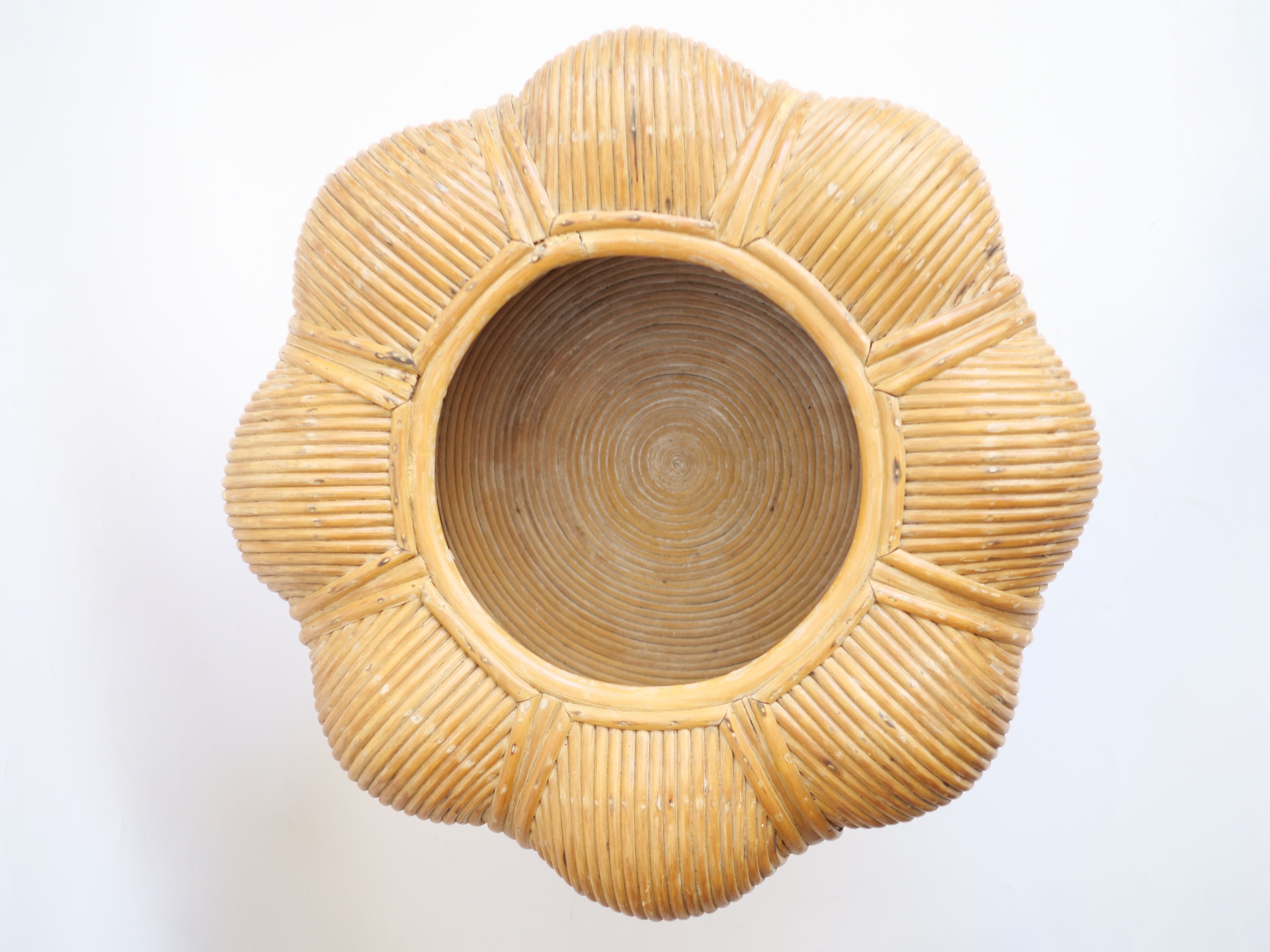 Bamboo art deco pot cover