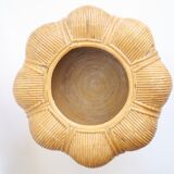 Bamboo art deco pot cover