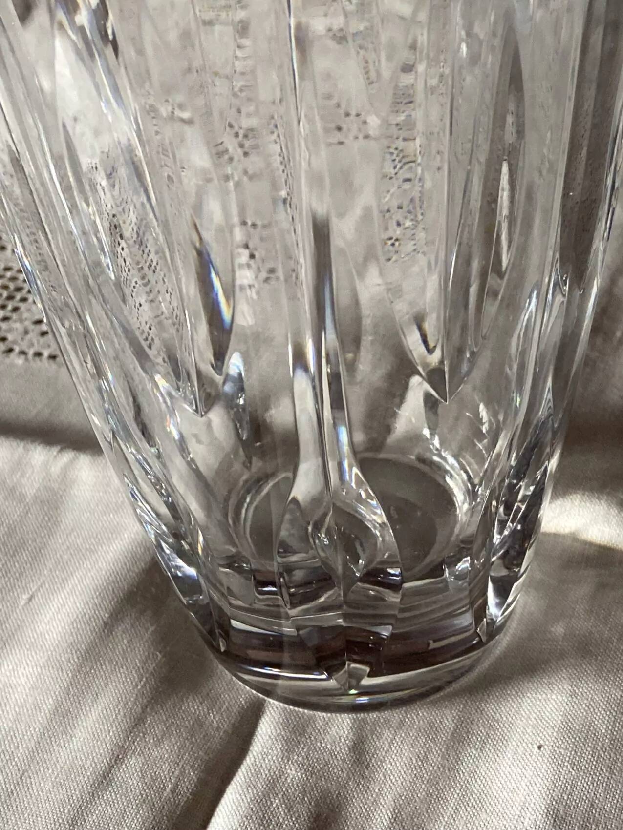 Vase en cristal, années 60
