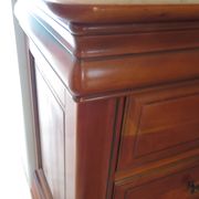 Cherrywood chest of drawers with ogee – 4 drawers – 80s – Louis Philippe style