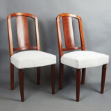 Paire de chaises art déco