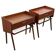 Danish teak bedside tables with rope shelves, 1967, set of 2