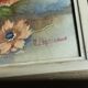 Painting painting still life flowers signed Peyrinaud wood frame