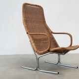 Fauteuil en rotin tressé Dirk van Sliedrecht 514C pour Gebroeders Jonkers Noordwolde