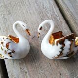 Set of salt shaker pepper swans