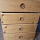 Chest of drawers with 4 drawers in solid pine Charlotte Perriand – Les Arcs, 1970