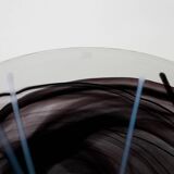 Glass platter Contrast, Swedish design, 1980s, manufacturer: Kosta Boda, de