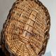 Panier osier ancien tressage