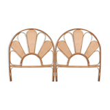 Pair of headboard Rattan and Cannage