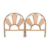 Pair of headboard Rattan and Cannage