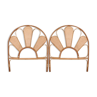 Pair of headboard Rattan and Cannage