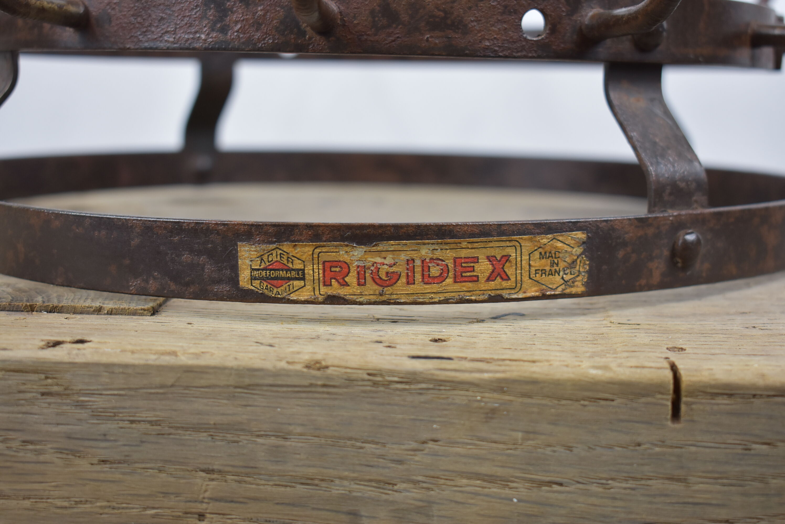 Small old rigid bottle rinse