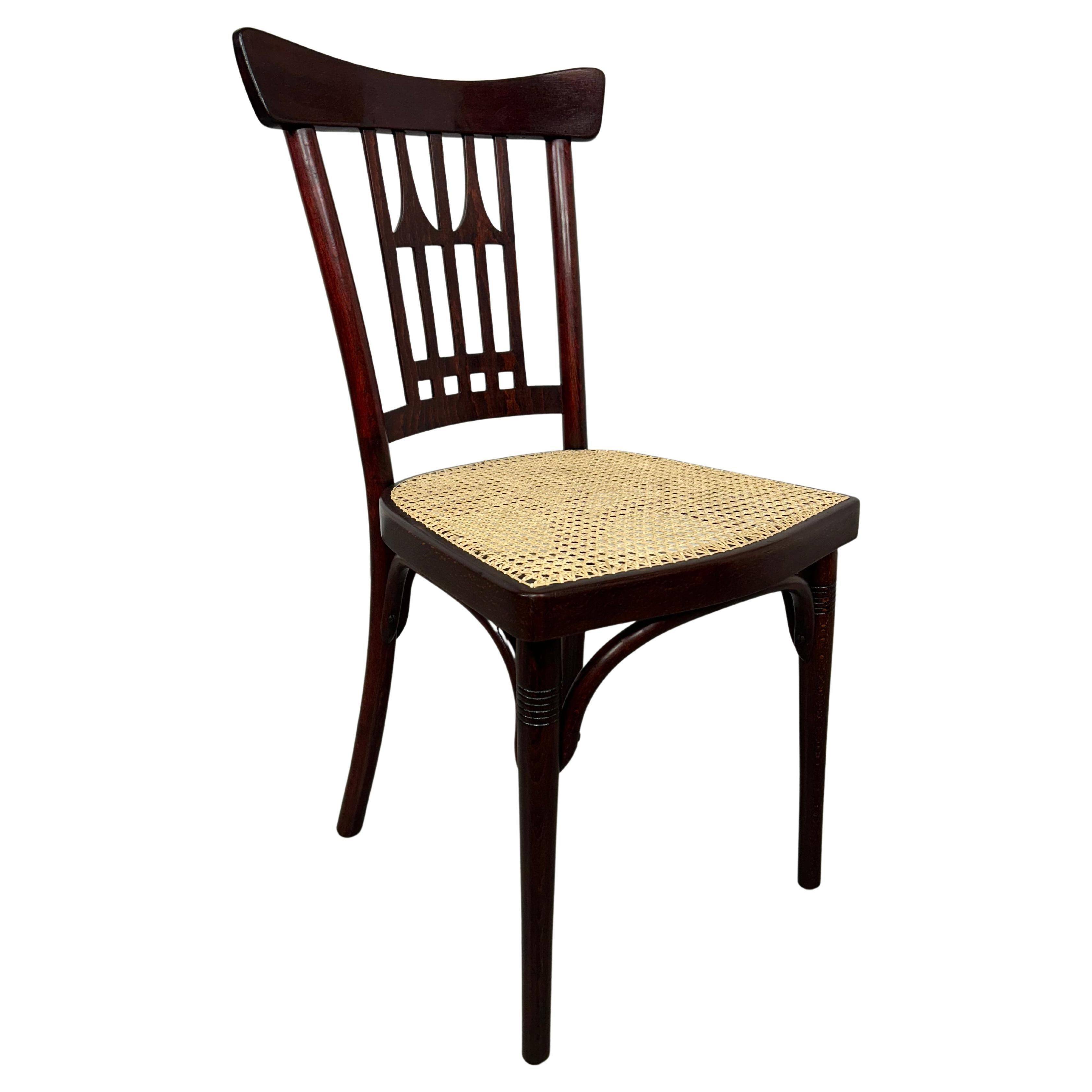 Viennese Secession dining chair no. 235 by Otto Wagner for J&J Kohn