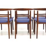 Set de 6 chaises en palissandre, Helge Sibast & Børge Rammerskov,, Danemark, 1960