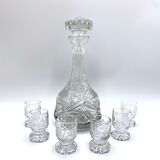 Crystal liqueur set, Poland, 1960s