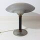 Italian desk / table mushroom lamp in brushed metal, 1950s