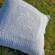 Retro crochet cushion