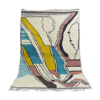 Colorful tribal berber carpet 270 x 153 cm