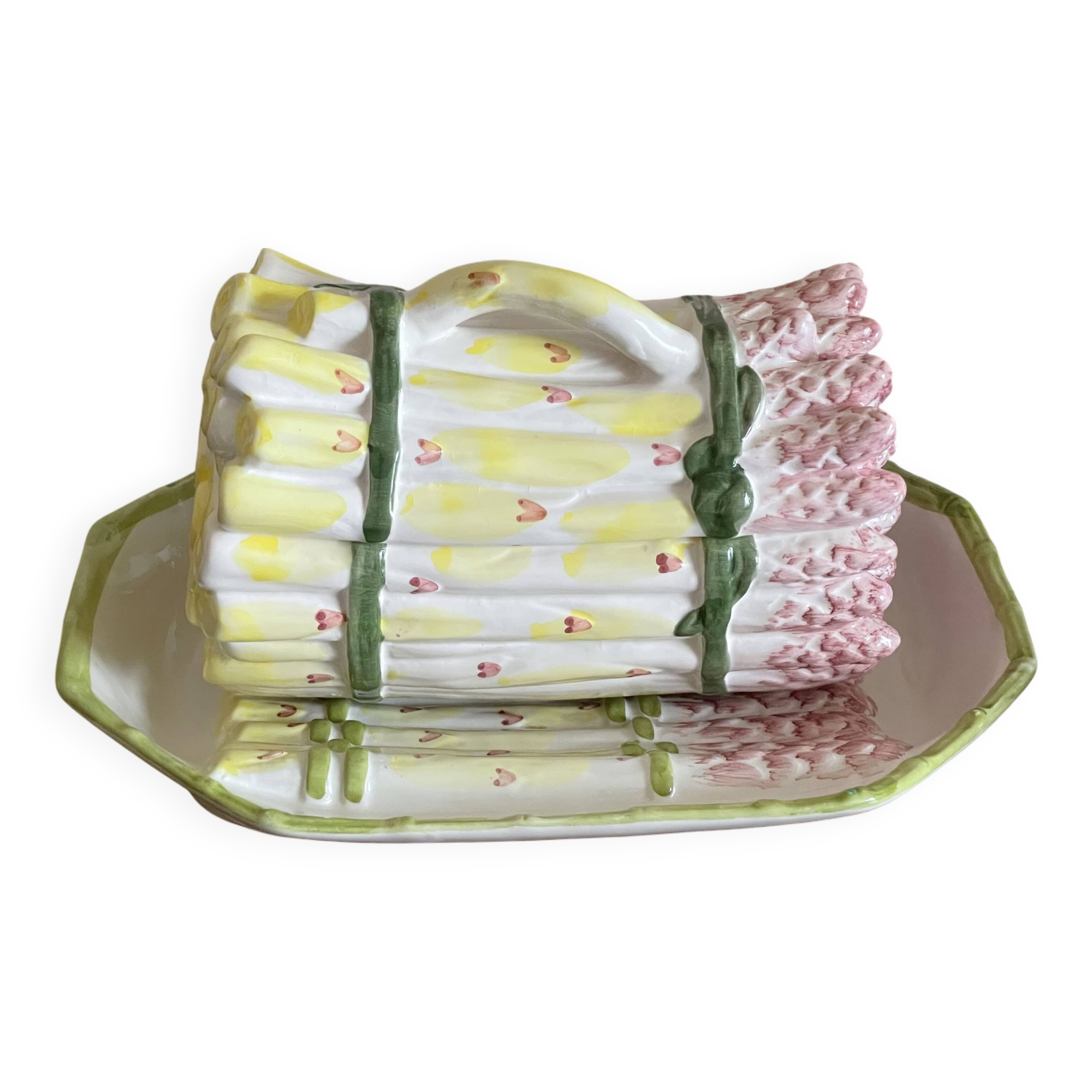 Asparagus barbotine dish