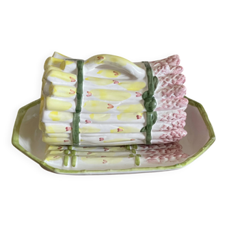 Asparagus barbotine dish