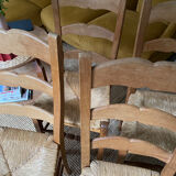 4 straw chairs