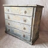 Patinated chest of drawers