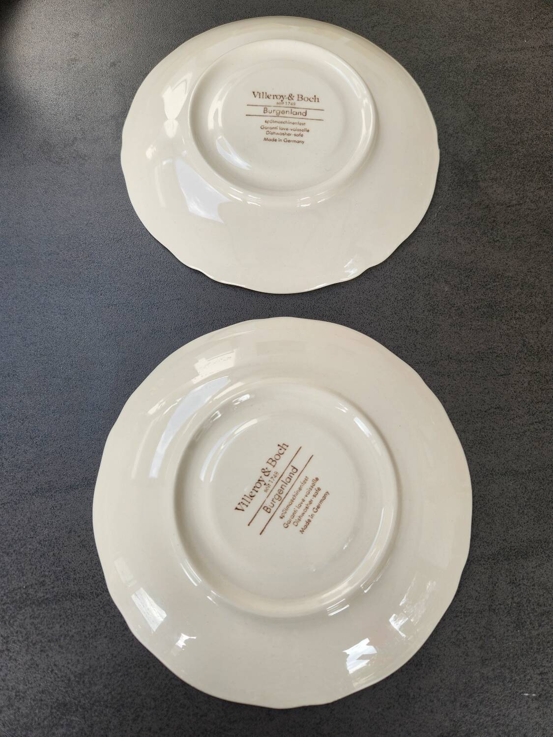 Lot de sous tasses Villeroy & Boch : vintage