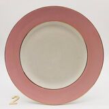 6 Flat Plates Stamped “L'Amandinoise”.