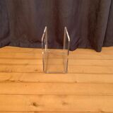 Lucite newspaper stand, 1970s