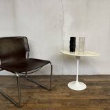 Oval pedestal table Eero Saarinene design Knoll international 1970 original marble