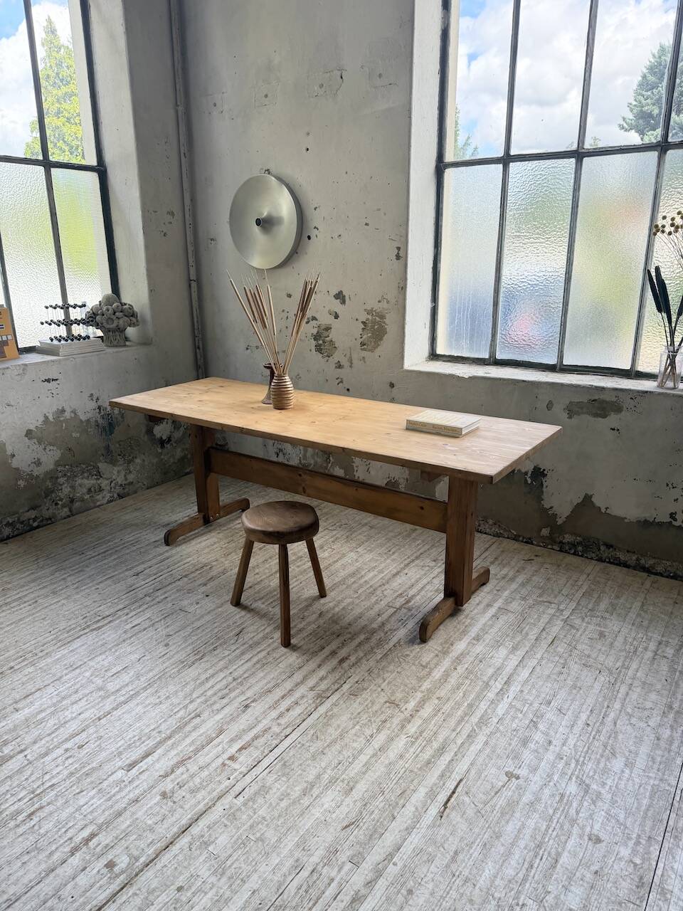 Perriand mountain furniture pine dining table