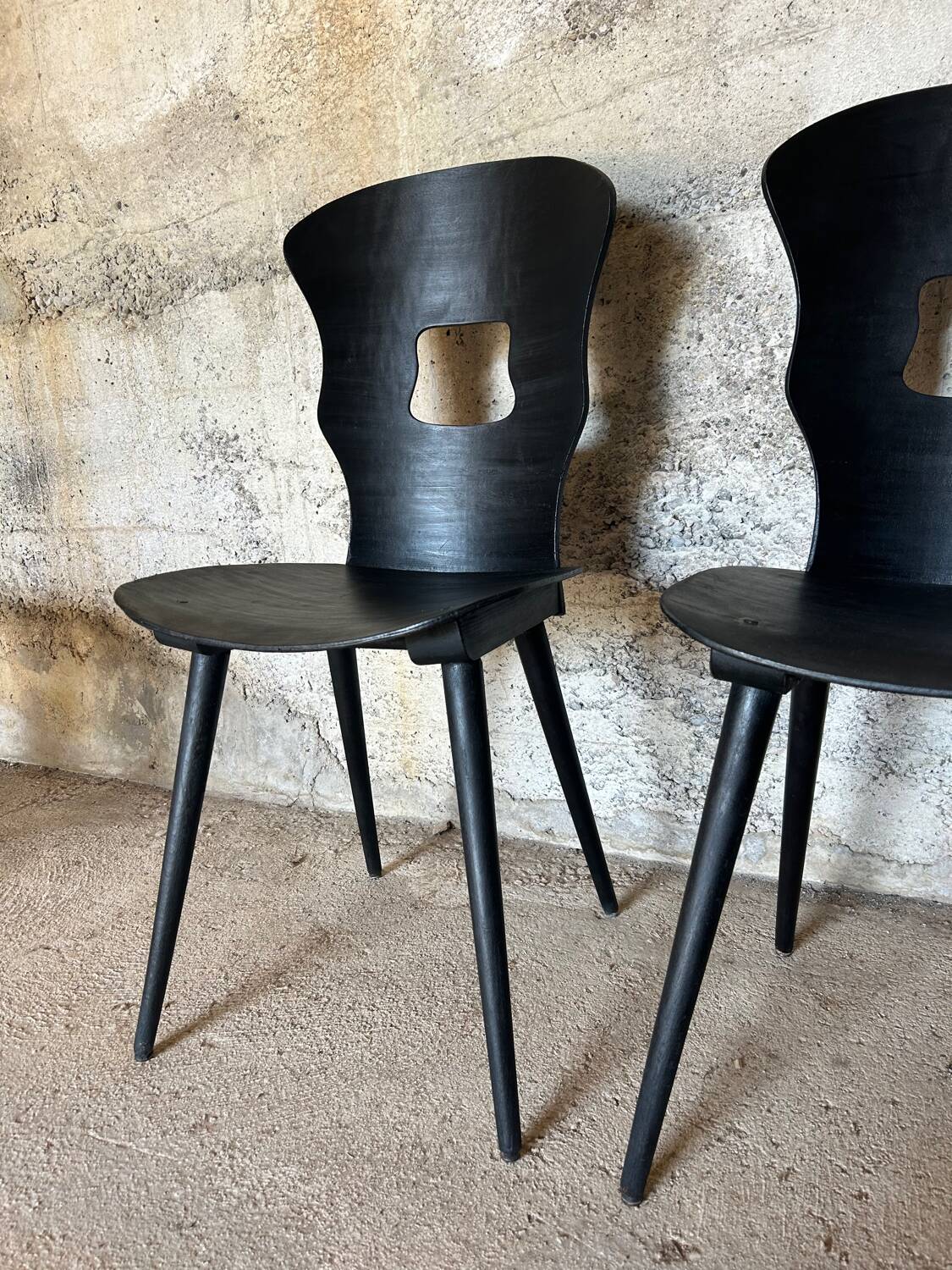 Pair of Baumann Gentiane chairs