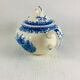Sugar bowl with lid Villeroy and Boch Mettlach Burgenland blue