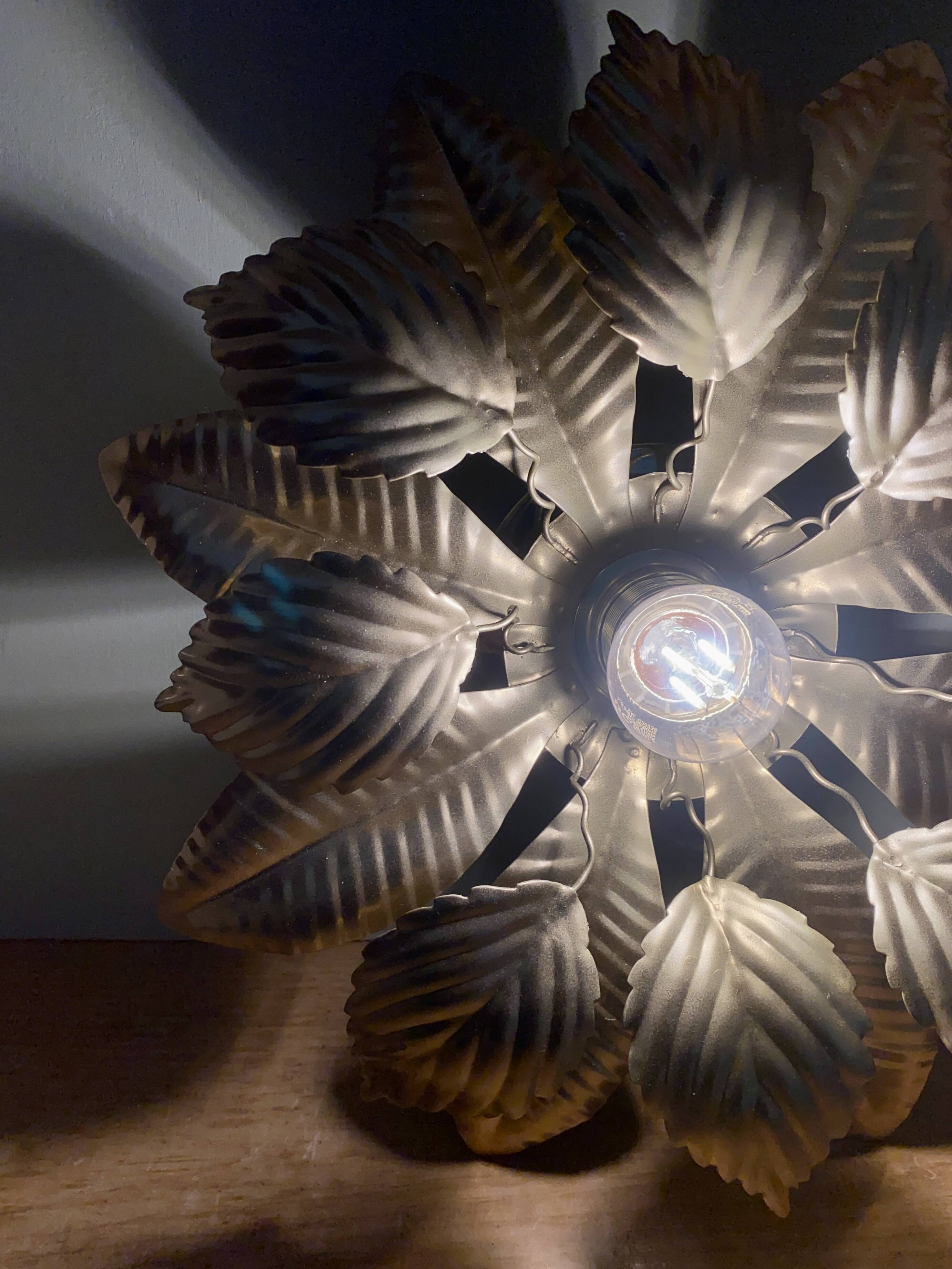 Vintage wall light in gold metal