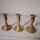Lot de 3 bougeoirs en laiton Nijhof