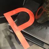 Large vintage metal letters