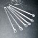 Set of 6 spoons in old blown glass - Eco agitator straws