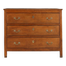 French rustic oak chest of drawers 1900