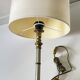 Lampe années 70 abat jour effet bois
