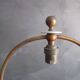 Antique bronze lamp base - column on lion's paws